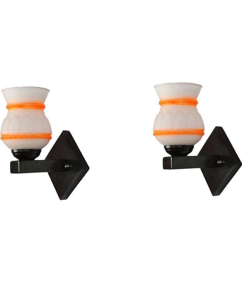     			Somil - Orange Wallchiere ( Pack of 2 )