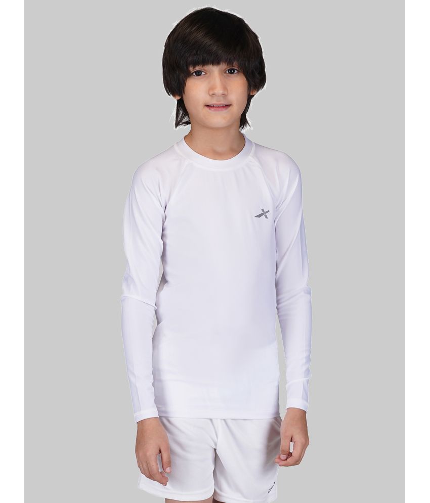     			Vector X - White Polyester Boy's T-Shirt ( Pack of 1 )
