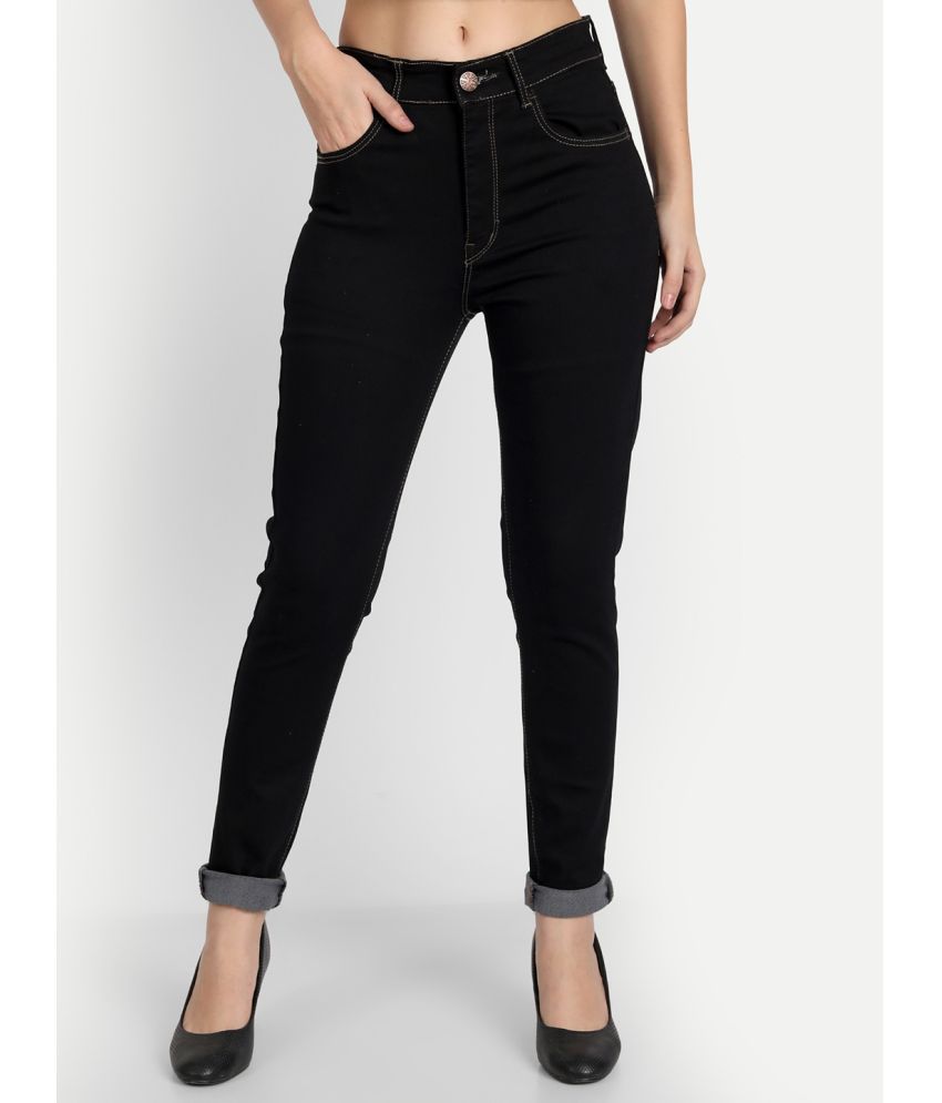     			AngelFab - Black Denim Skinny Fit Women's Jeans ( Pack of 1 )