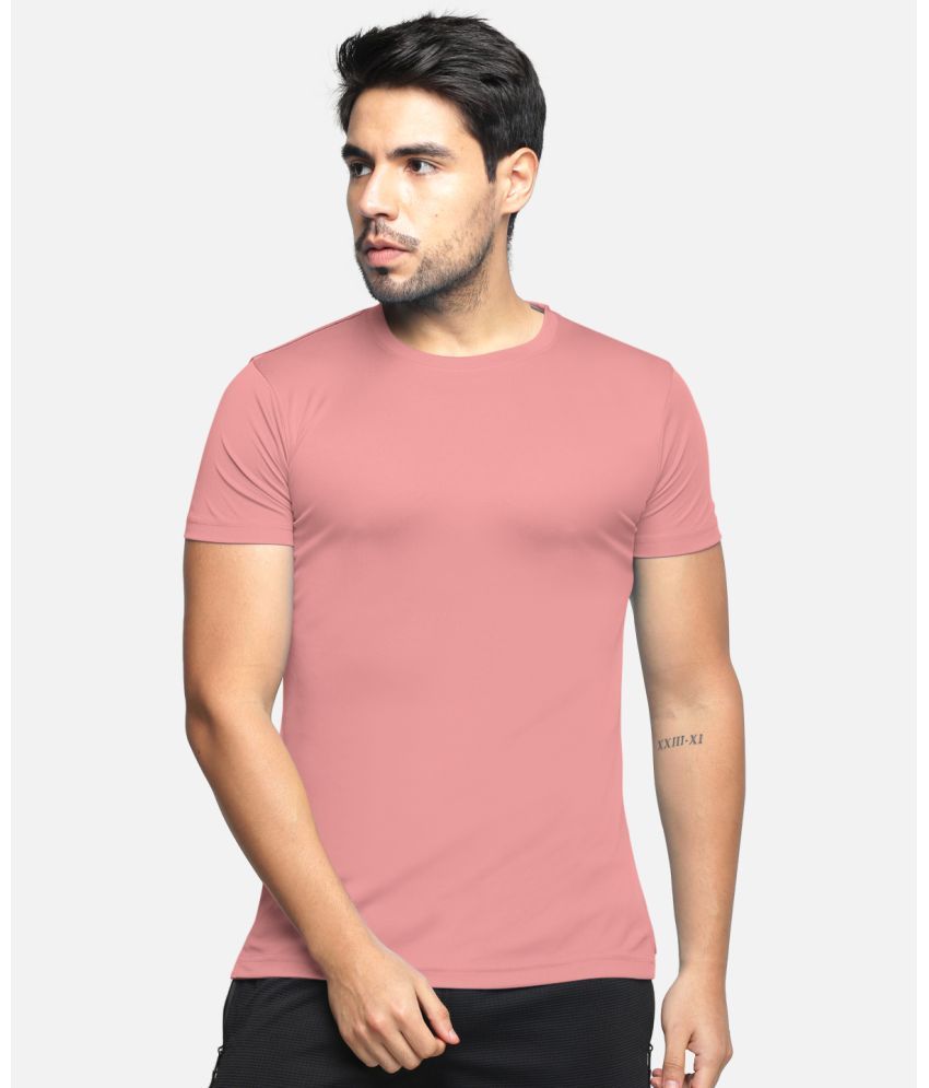     			BULLMER - Pink Cotton Blend Regular Fit Men's T-Shirt ( Pack of 1 )