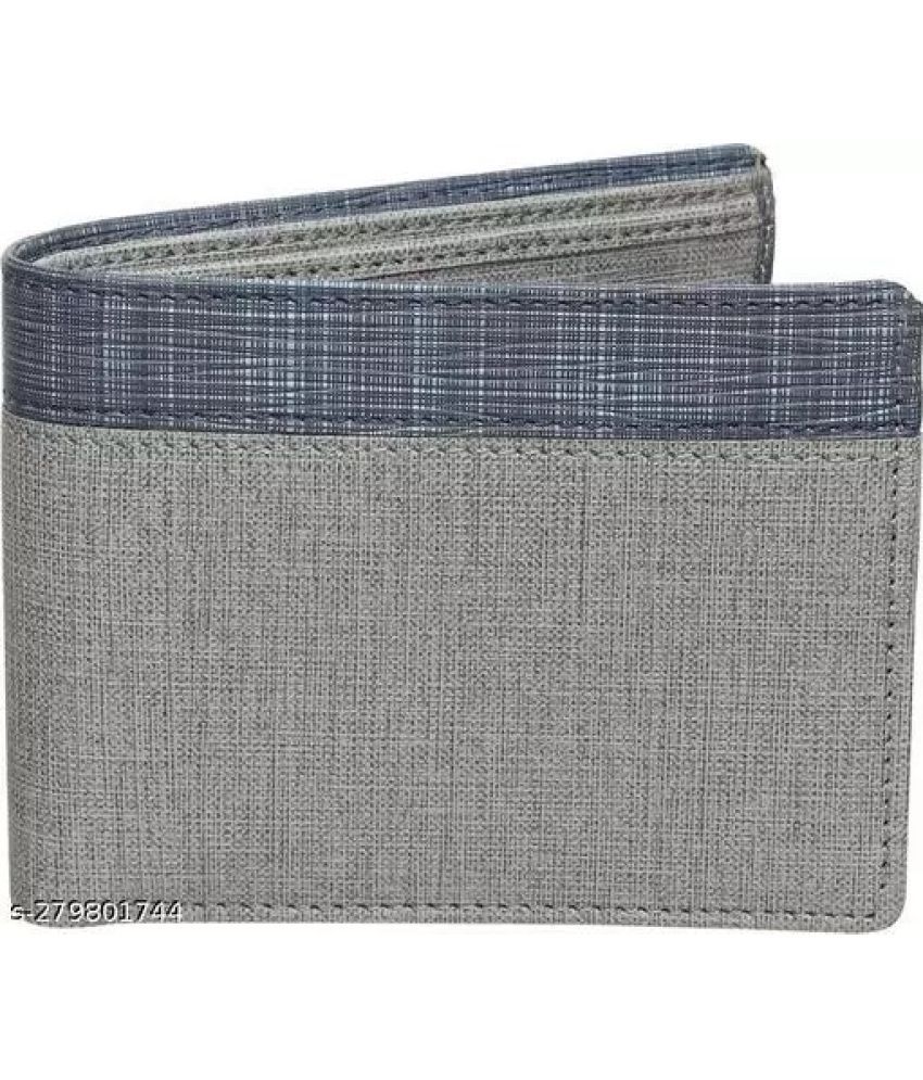     			FILL CRYPPIES - Gray Faux Leather Men's Regular Wallet ( Pack of 1 )