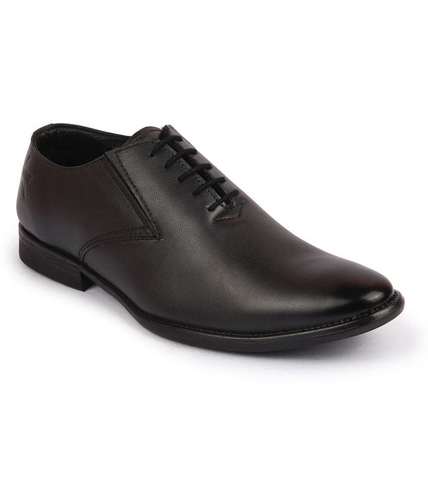     			Fausto - Black Men's Oxford Formal Shoes