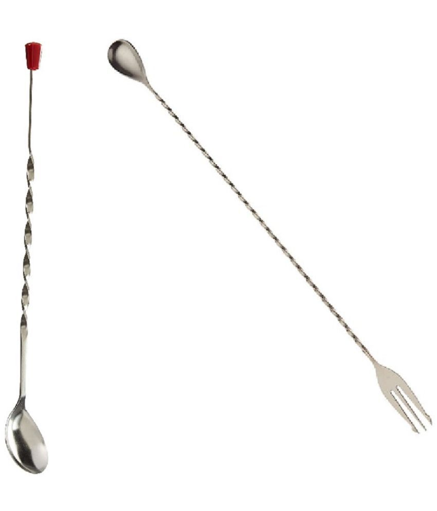     			HOMETALES Stainless Steel Silver Stirrers