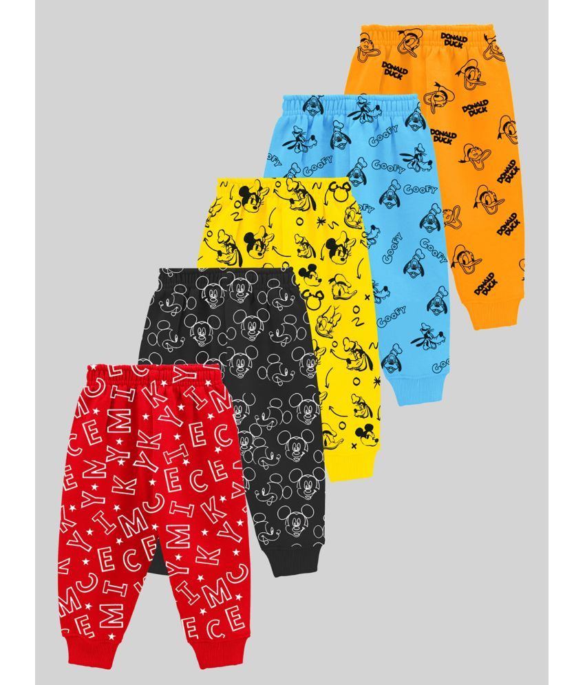     			Kuchipoo Pack of 5 Cotton Three-Fourth For Baby Boys ( Multicolor )