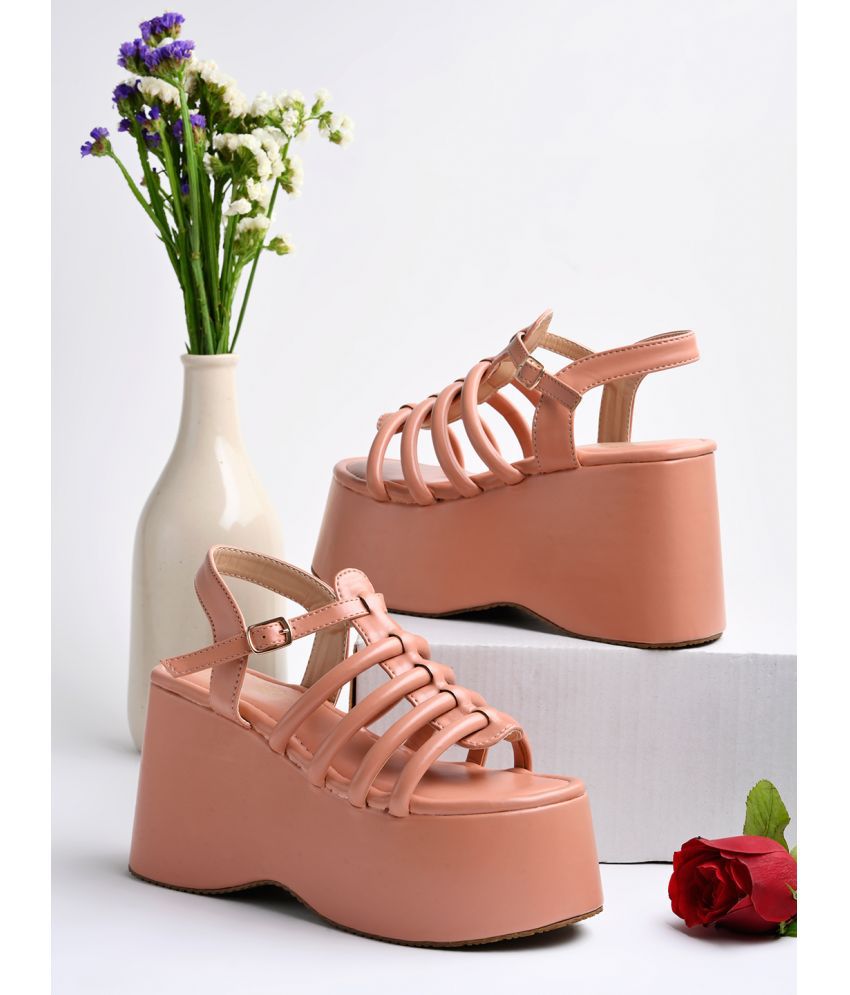     			Shoetopia - Pink Women's Sandal Heels