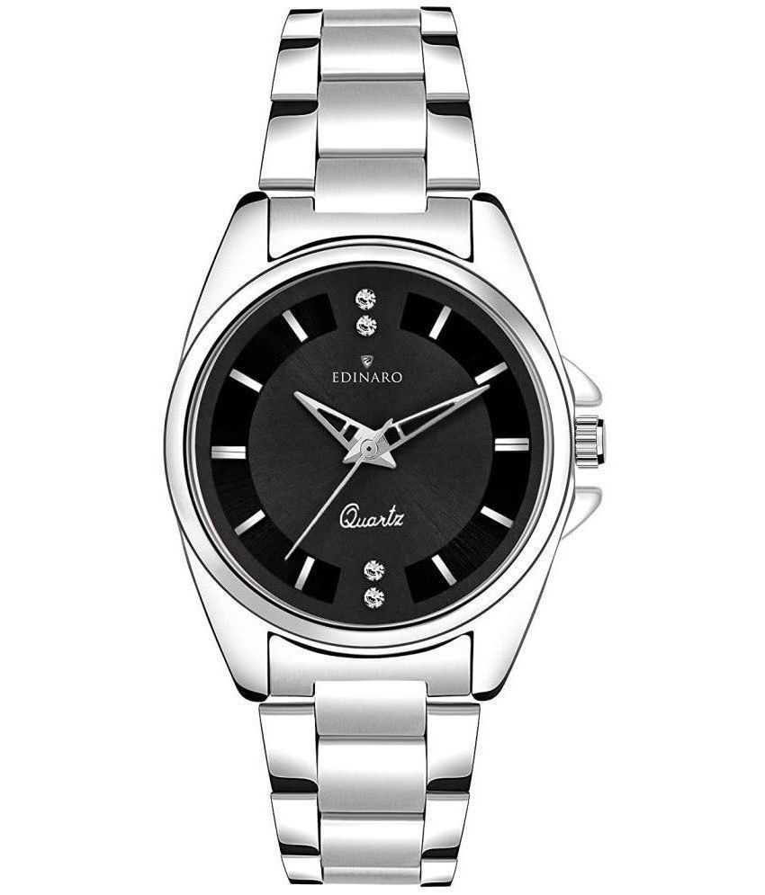     			EDINARO - Silver Stainless Steel Analog Womens Watch