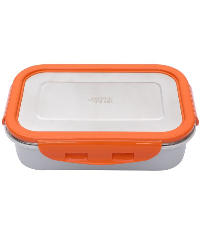     			Jaypee Plus - Orange Stainless Steel Lunch Box ( Pack of 1 )