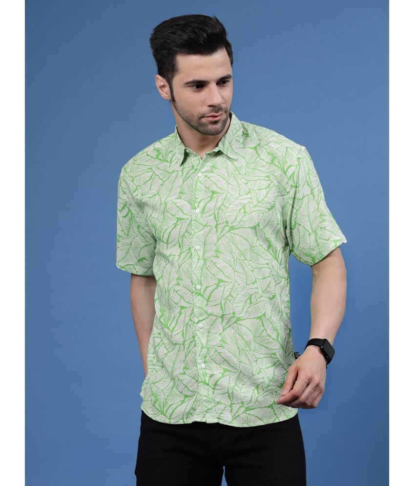     			Rigo - Green Rayon Slim Fit Men's Casual Shirt ( Pack of 1 )