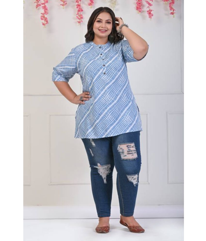     			Swasti - Grey Cotton Women's Straight Kurti ( Pack of 1 )