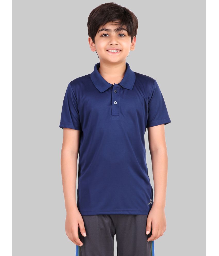     			Vector X Pack of 1 Boys Polyester Polo T-Shirt ( Navy )