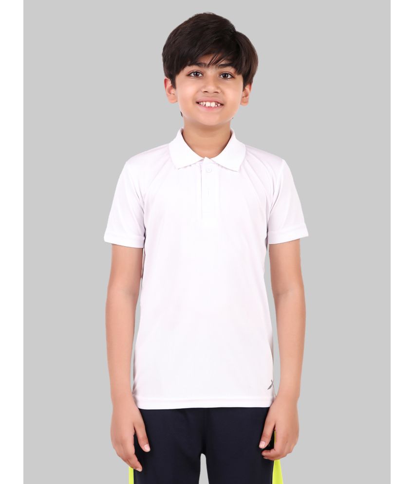     			Vector X - White Polyester Boy's Polo T-Shirt ( Pack of 1 )