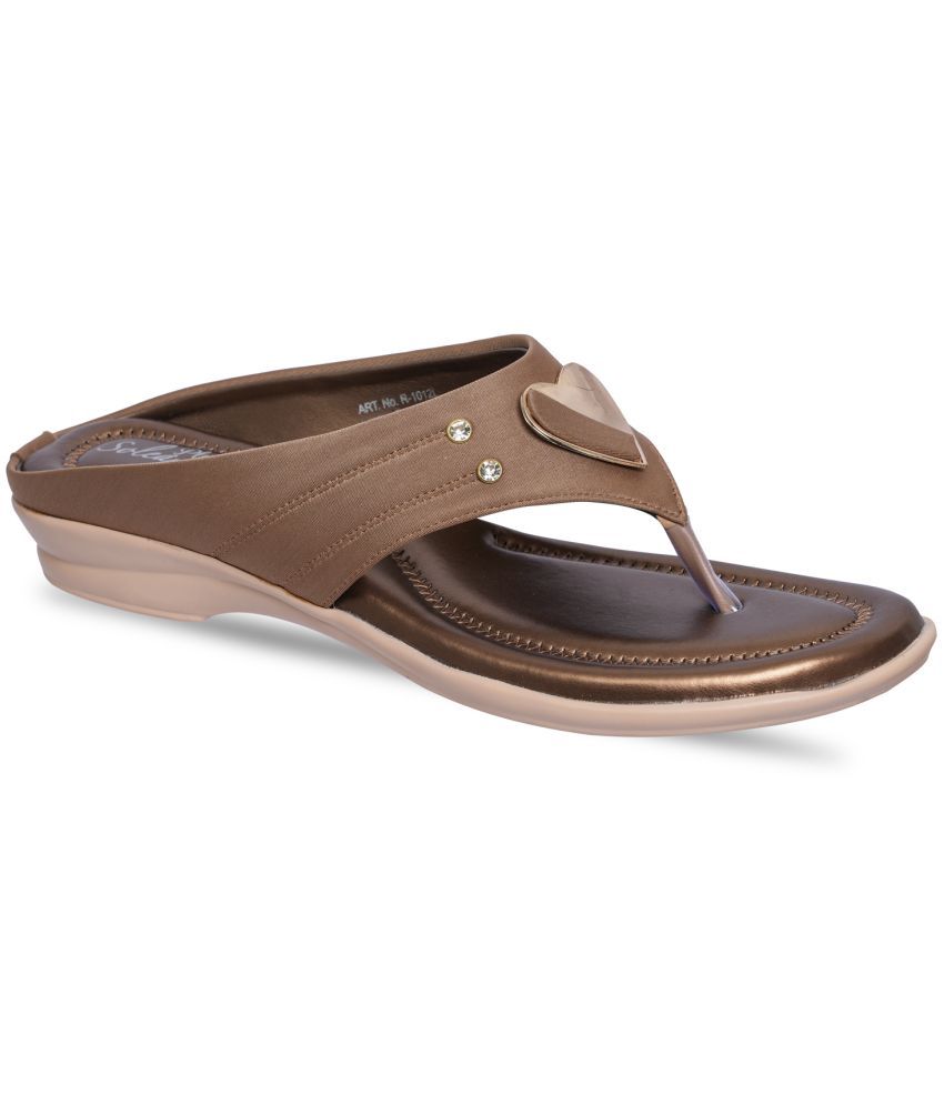     			Paragon Gold Floater Sandals