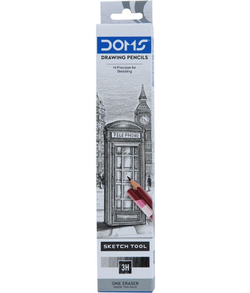     			DOMS Drawing & Sketching 3H Pencil (Pack of 40)