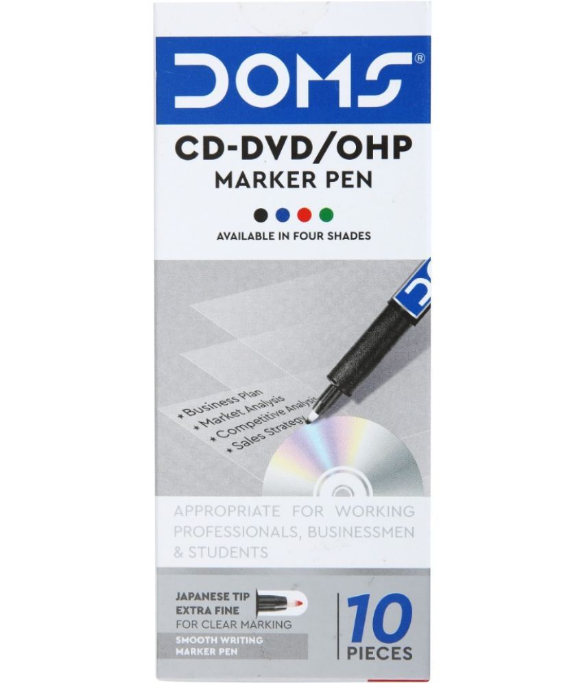     			DOMS Non- Toxic CD-DVD/OHP Marker (Set of 20, Red)