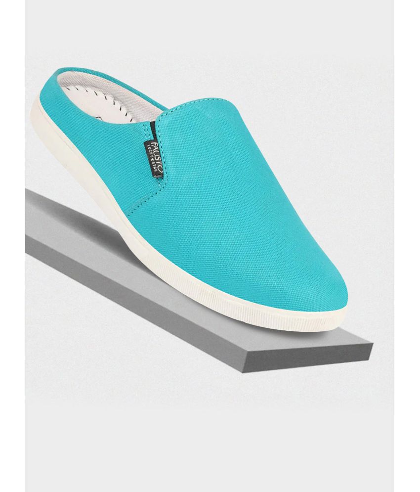     			Fausto - Blue Men's Slip-on Shoes