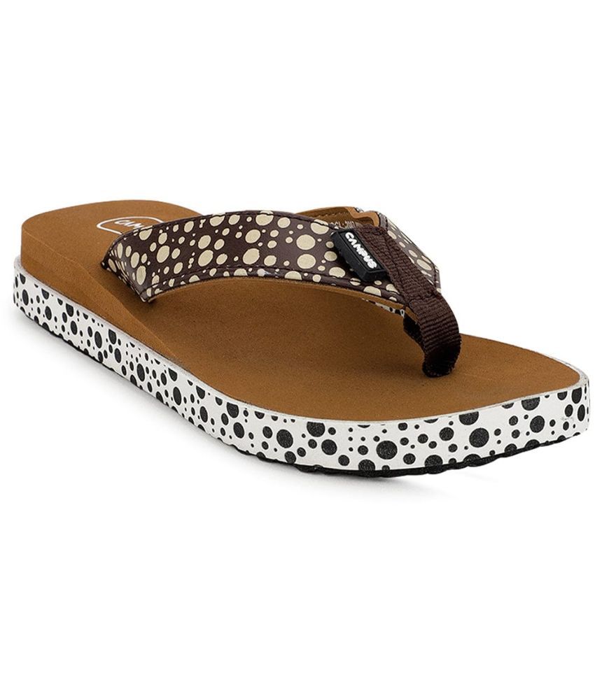     			Campus - Brown Women's Thong Flip Flop