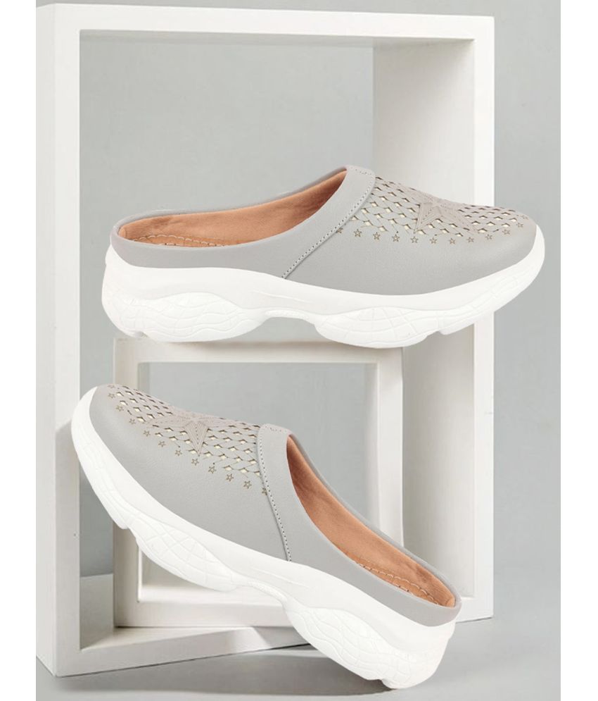     			Fausto - Gray Women's Mules Shoes