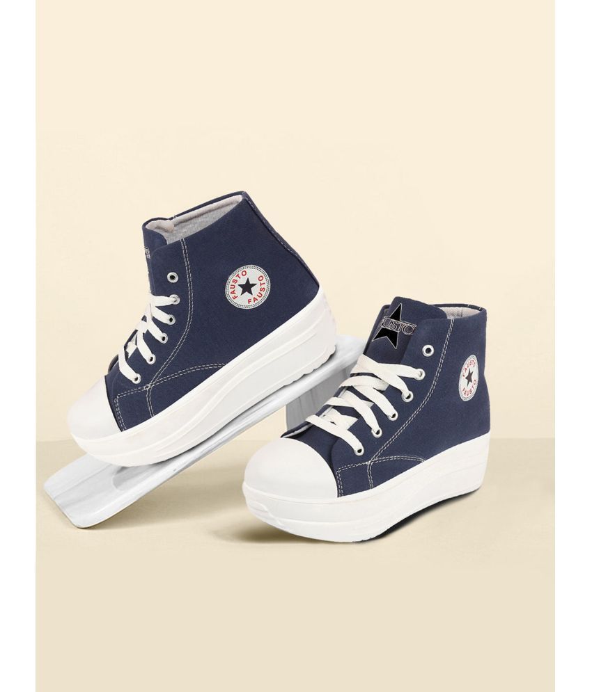     			Fausto - Navy Blue Women's Sneakers