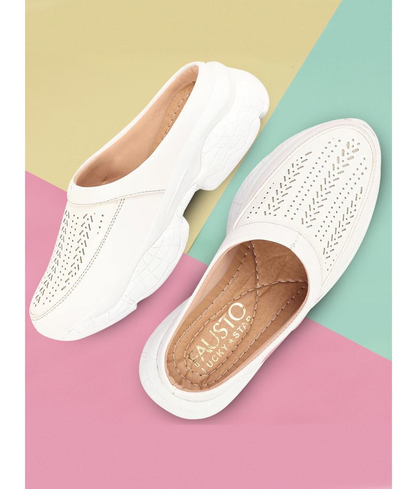     			Fausto - White Women's Slip On