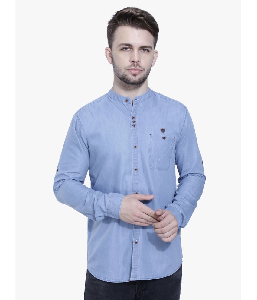     			Kuons Avenue - Light Blue Denim Regular Fit Men's Casual Shirt ( Pack of 1 )