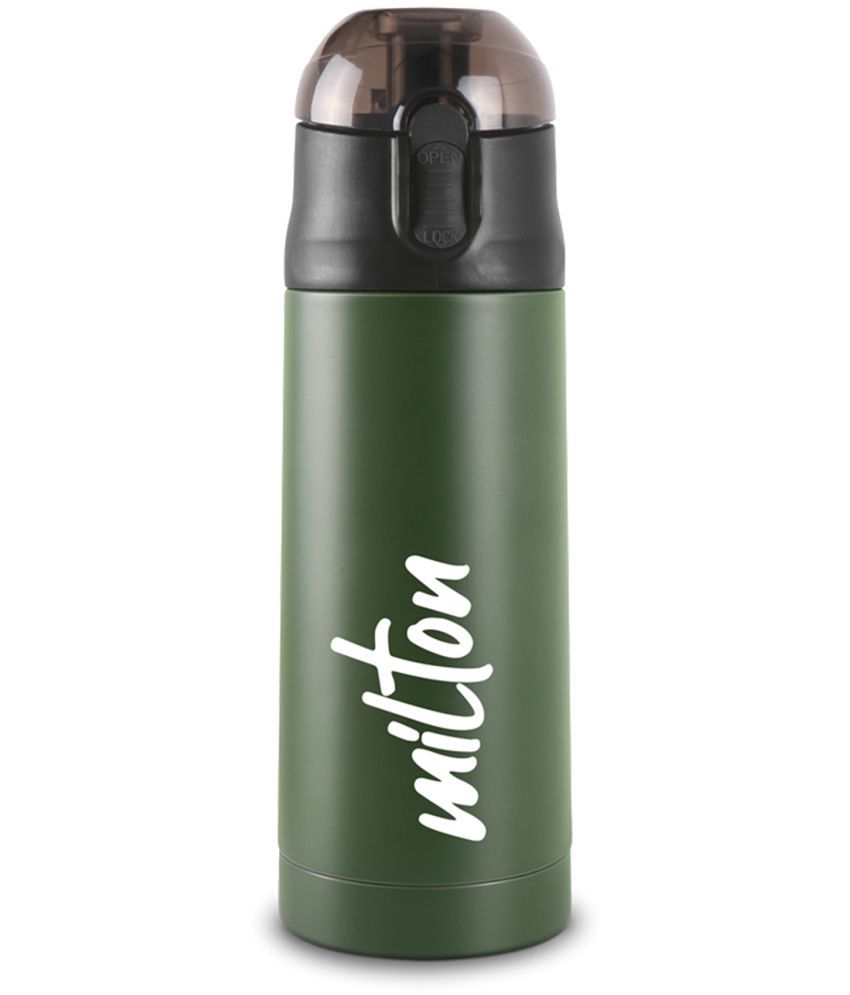     			Milton New Crown 600 black Green Stainless Steel Sipper Water Bottle 750 mL ( Set of 1 )