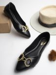 Shoetopia - Black Women's Casual Ballerinas