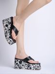 Shoetopia - Black Women's Slip On Heels