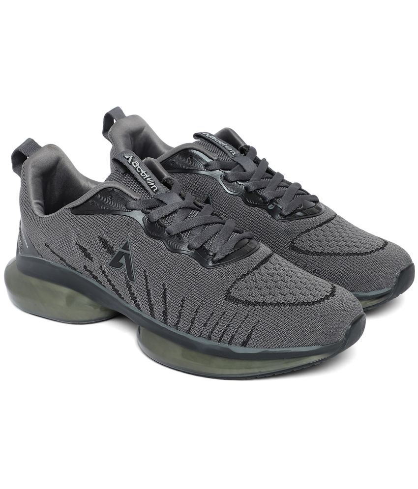     			Action - Gray Men's Sports Running Shoes