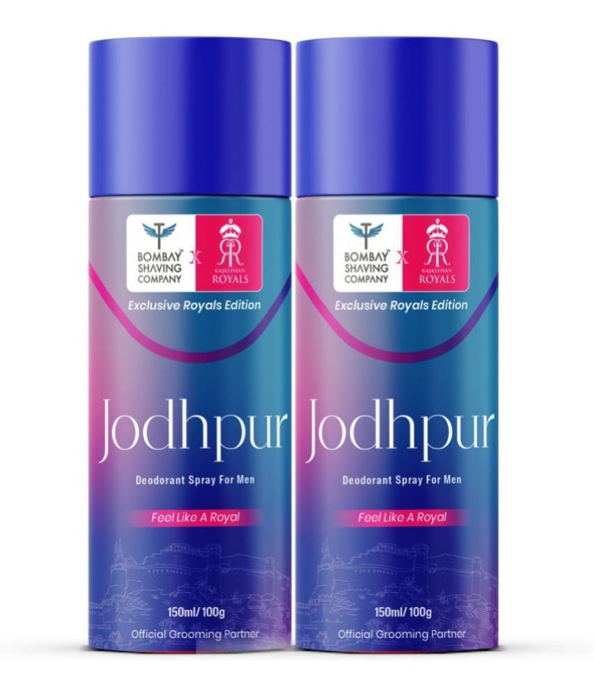     			Bombay Shaving Company - Jodhpur Deodorant Spray for Unisex 300 ml ( Pack of 2 )