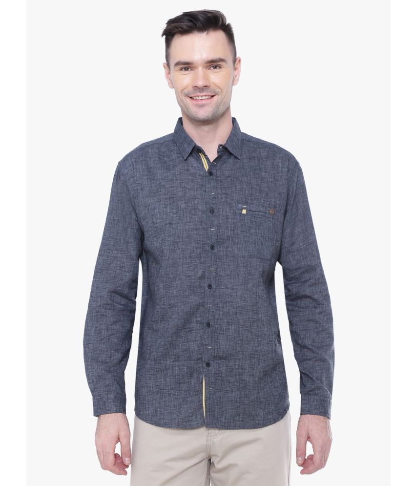     			Kuons Avenue - Grey Denim Regular Fit Men's Casual Shirt ( Pack of 1 )