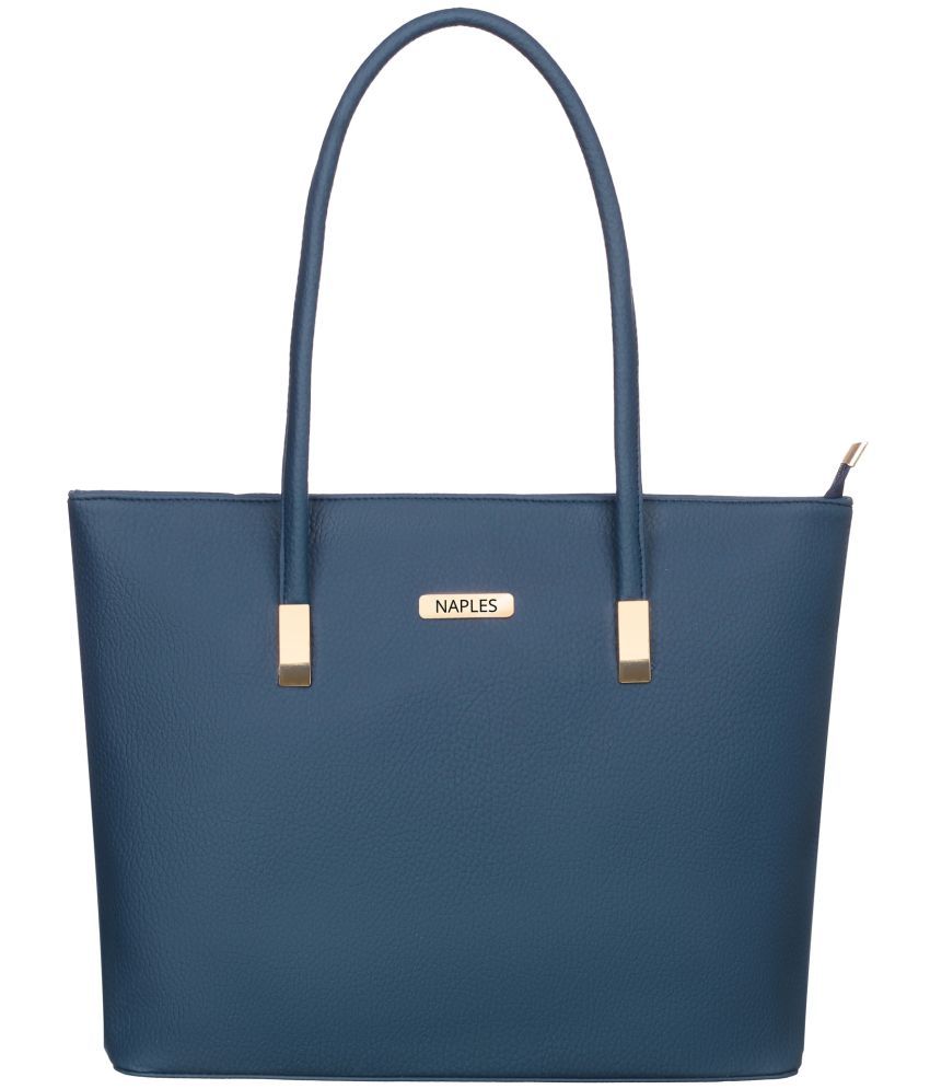     			Naples - Blue PU Shoulder Bag