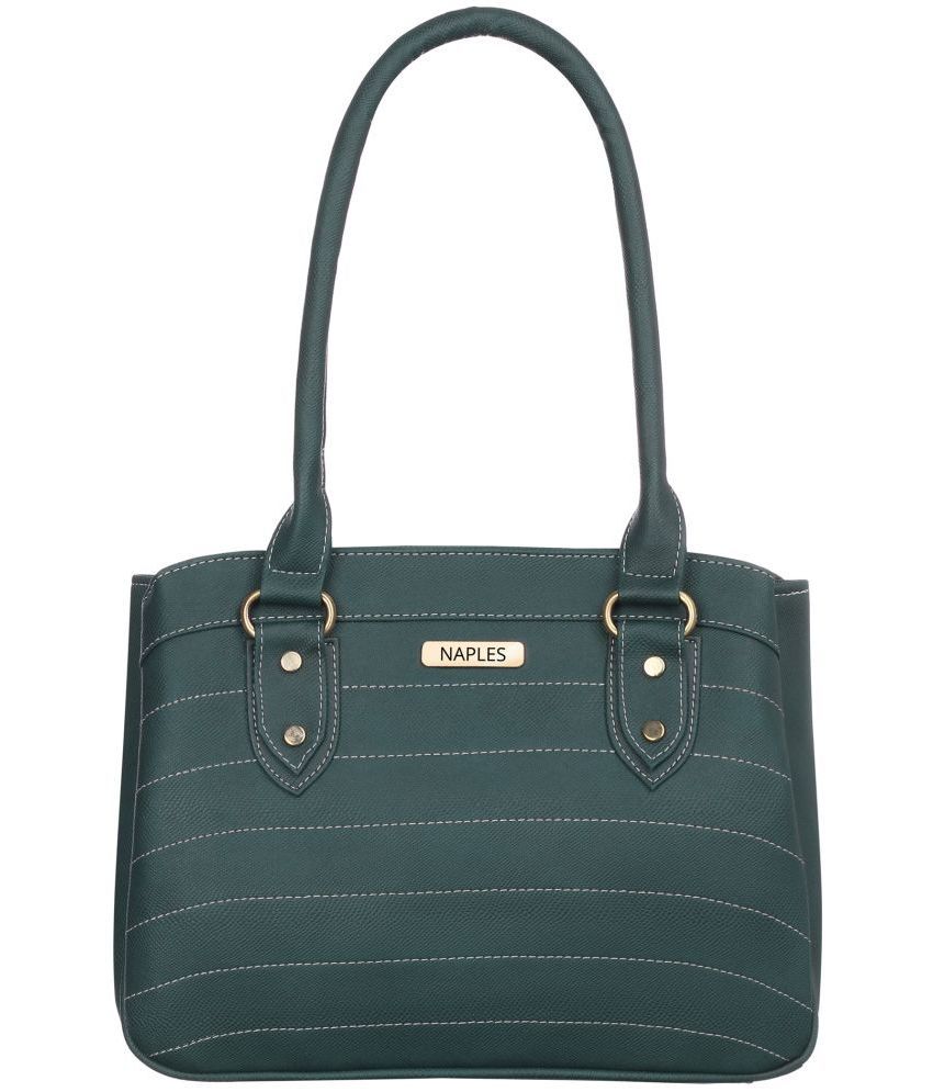     			Naples - Green PU Shoulder Bag