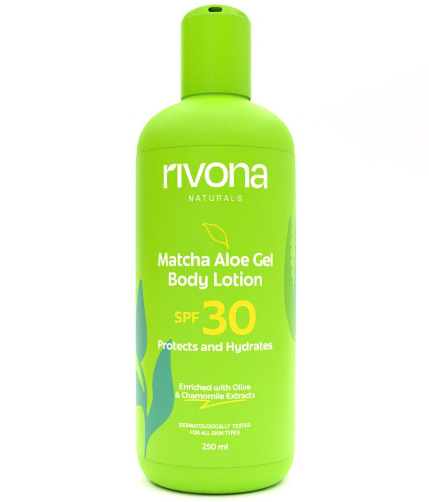     			Rivona Matcha Aloe Gel Daily Care Body Lotion with SPF 30, For Men & Women, All Skin types, 250 ml