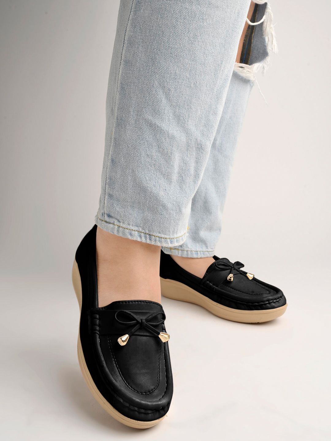     			Shoetopia - Black Women's Loafers