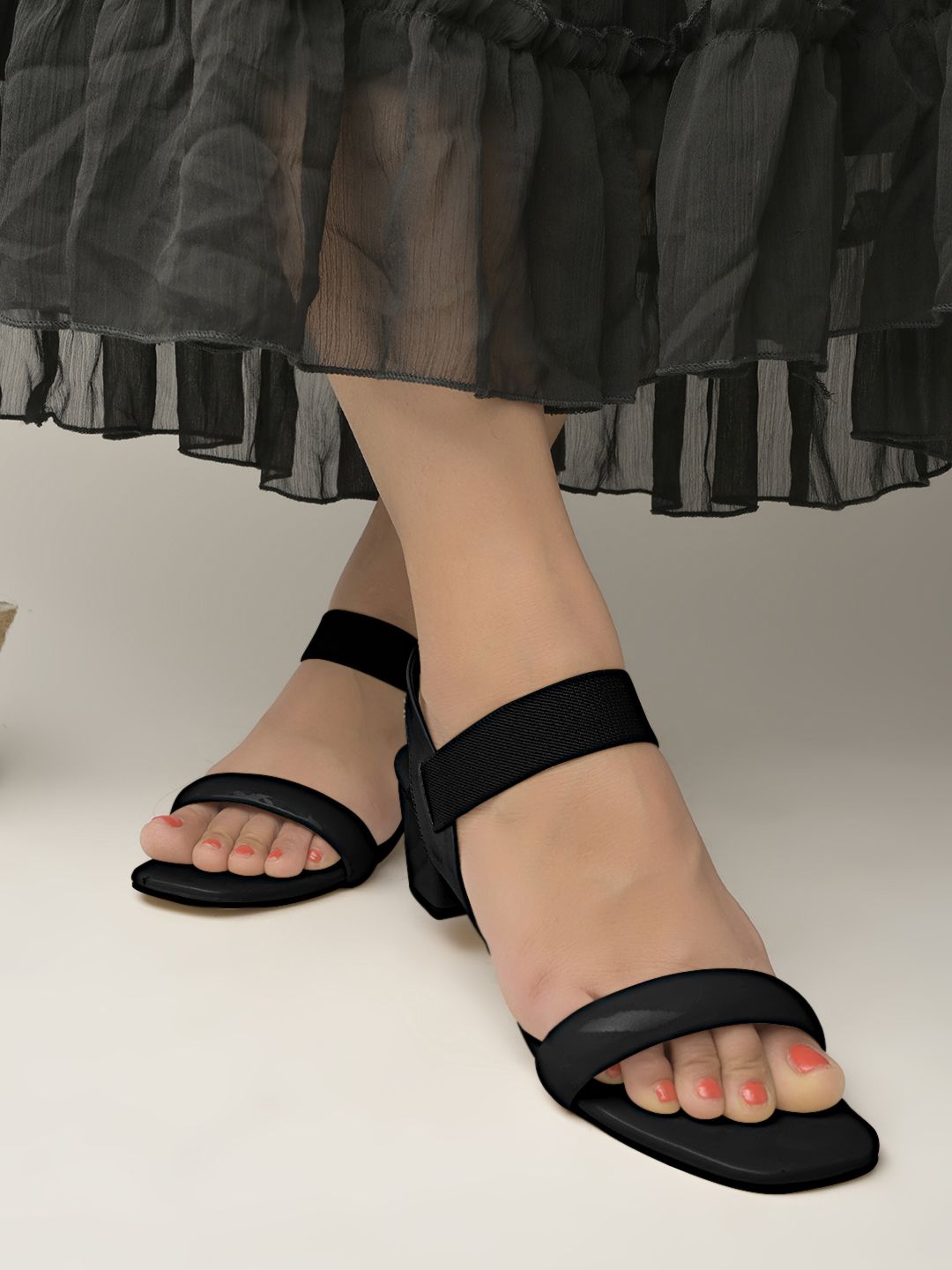     			Shoetopia - Black Women's Sandal Heels