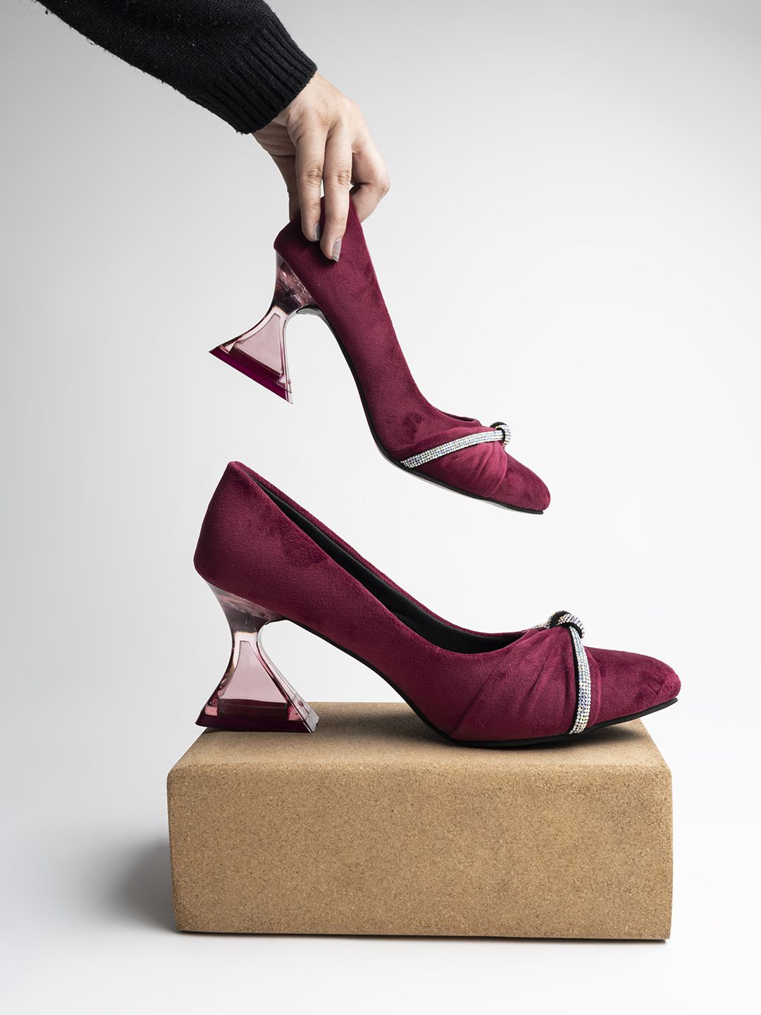     			Shoetopia - Red Women's Pumps Heels