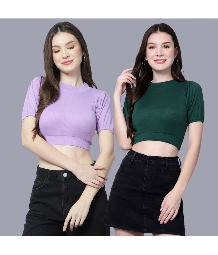     			Diaz - Multicolor Cotton Regular Fit Women's T-Shirt ( Pack of 2 )