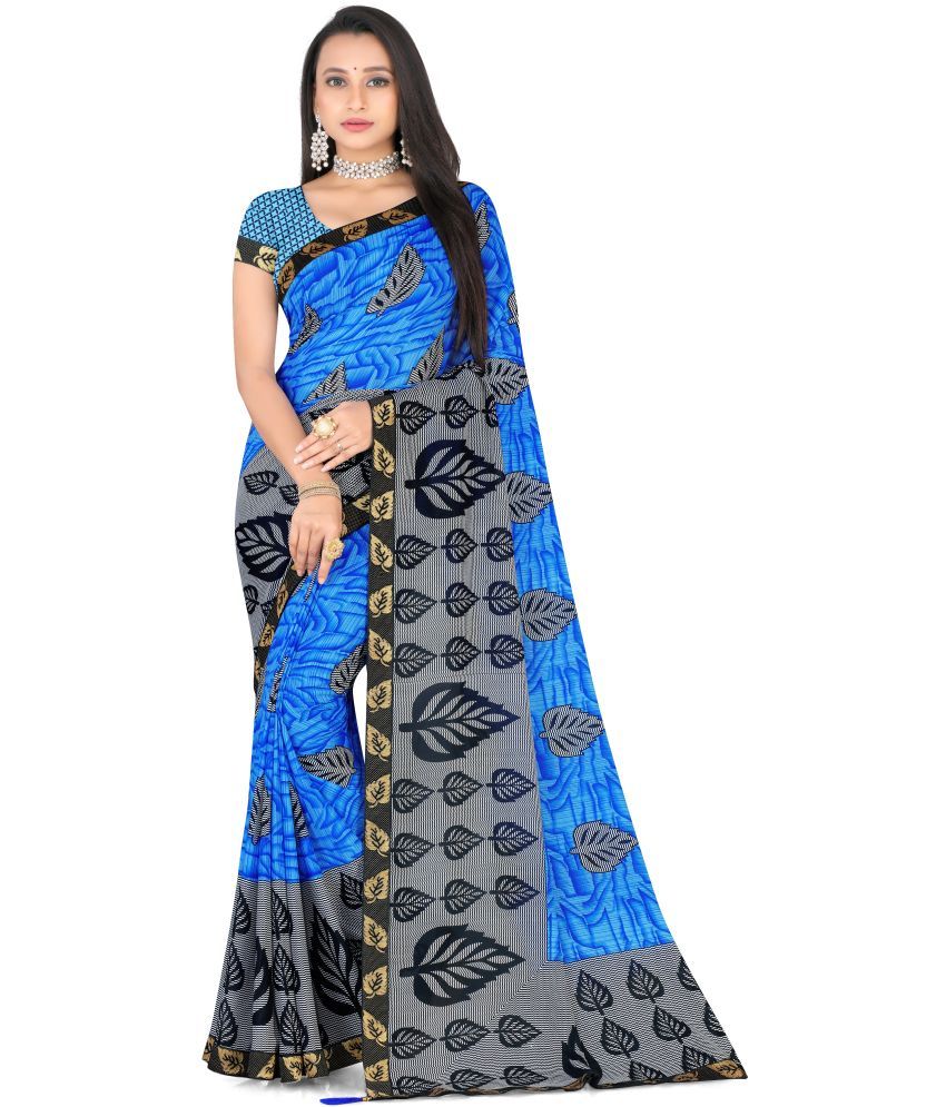     			LEELAVATI - Multicolor Georgette Saree With Blouse Piece ( Pack of 1 )