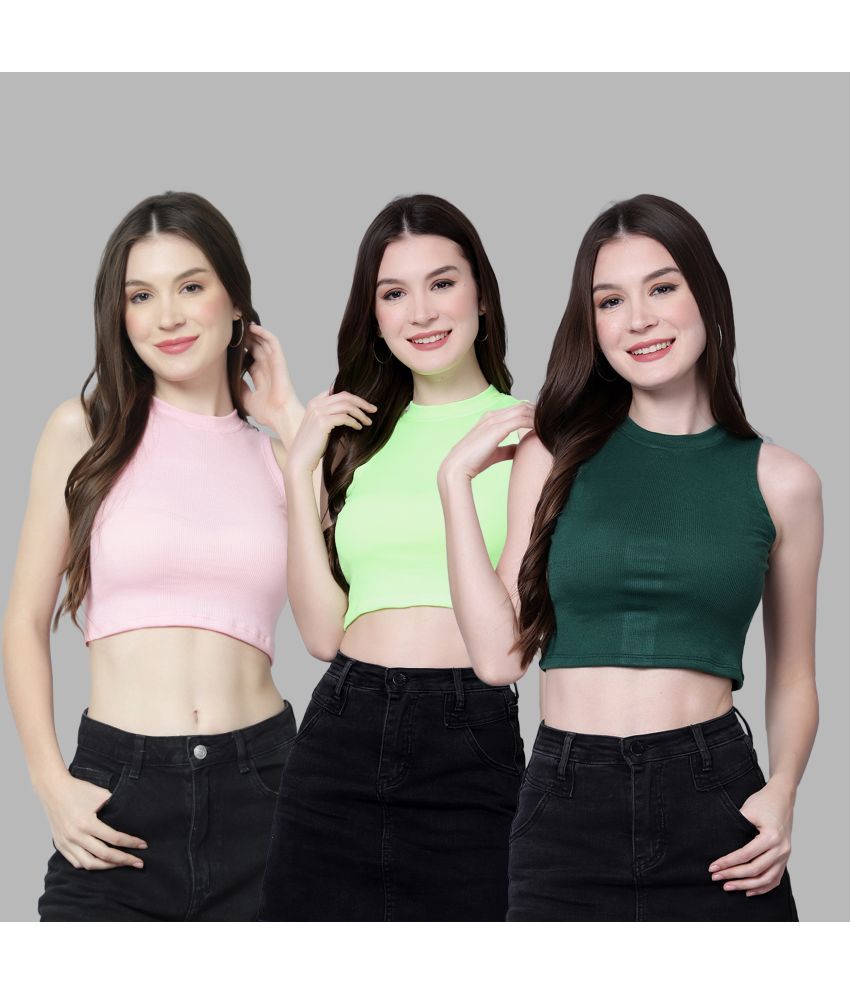     			Diaz - Multicolor Cotton Regular Fit Women's T-Shirt ( Pack of 3 )