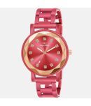 AQUA BLISS - Red Stainless Steel Analog Womens Watch