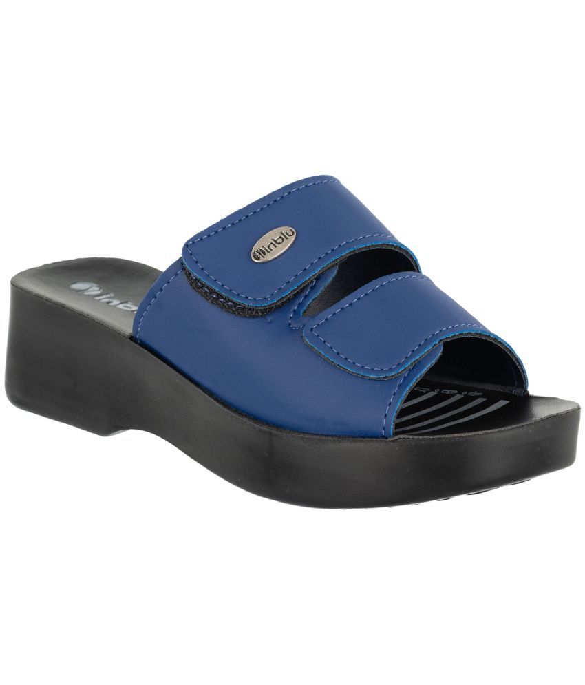     			Aerowalk - Blue Women's Slip On Heels