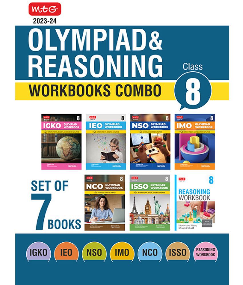     			Class 8: Work Book and Reasoning Book Combo for NSO-IMO-IEO-NCO-IGKO-ISSO