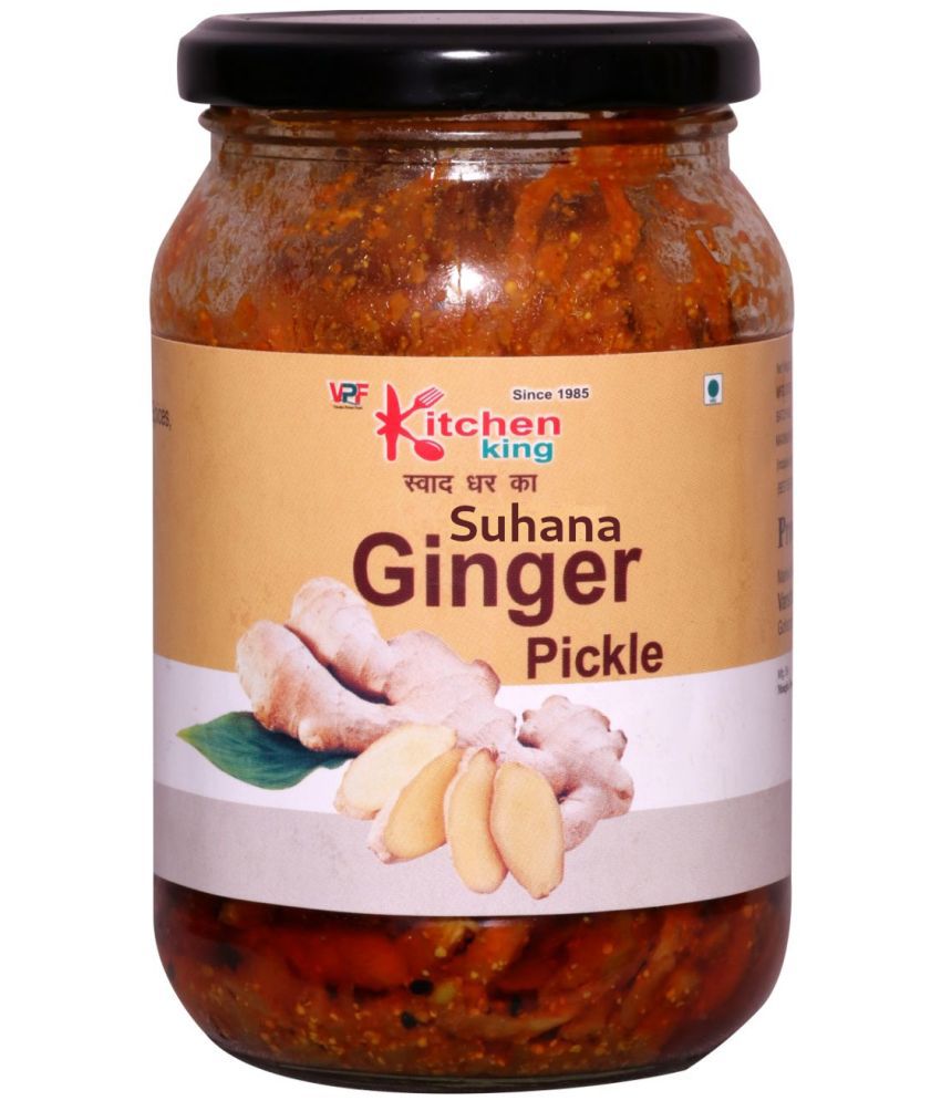     			Kitchen King Since 1985 Home - Made Organic Ginger Pickle (AADRAK KA ACHHAR) Real Taste of Punjabi Pickle Pickle 500 g