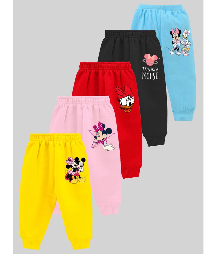     			Kuchipoo - Multi Color Cotton Blend Boys Trackpant ( Pack of 5 )