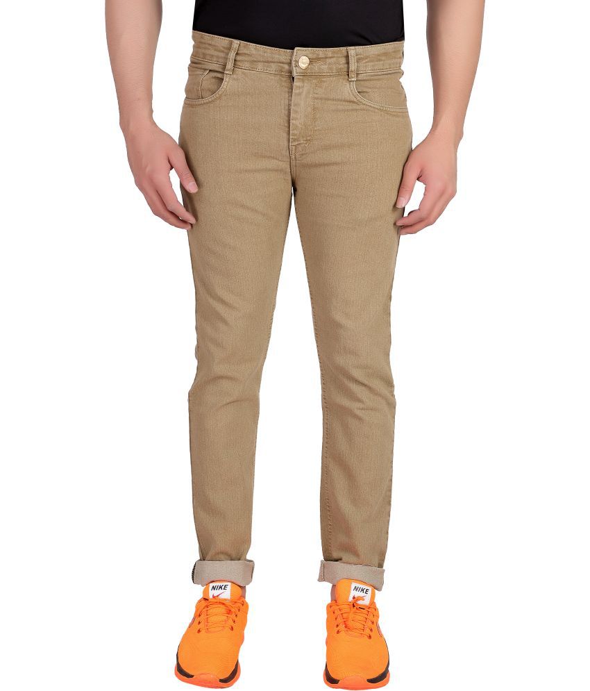 RAGZO - Brown Denim Slim Fit Men's Jeans ( Pack of 1 )