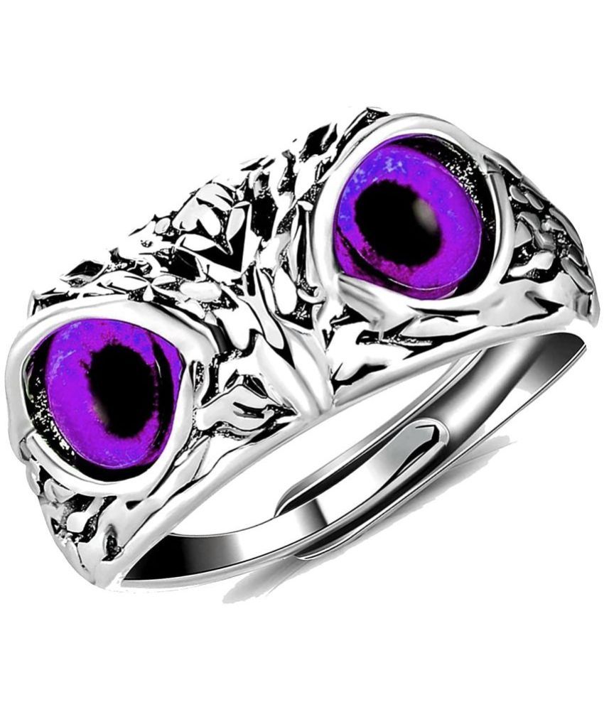     			Silver Shine - Purple Rings ( Pack of 1 )