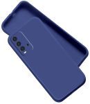 Case Vault Covers - Blue Silicon Plain Cases Compatible For Xiaomi Redmi 9 Power ( Pack of 1 )