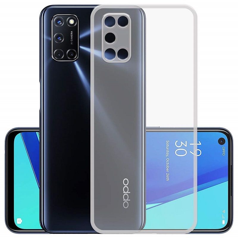     			Case Vault Covers - Transparent Silicon Silicon Soft cases Compatible For OPPO A72 ( Pack of 1 )