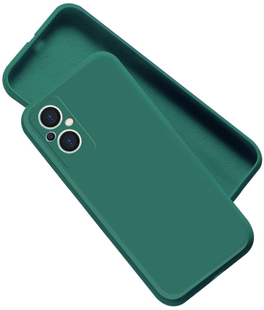     			ZAMN - Green Silicon Plain Cases Compatible For Oppo F21 Pro 5G ( Pack of 1 )