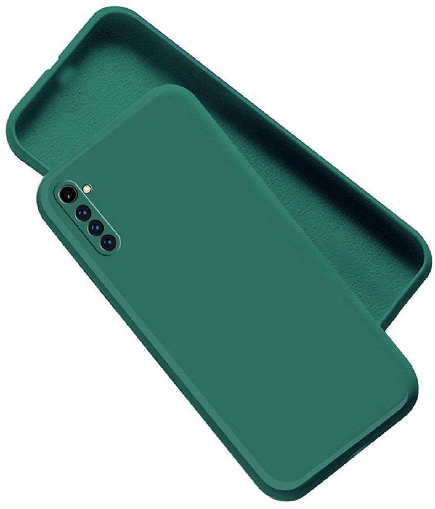     			ZAMN - Green Silicon Plain Cases Compatible For Realme 6 Pro ( Pack of 1 )